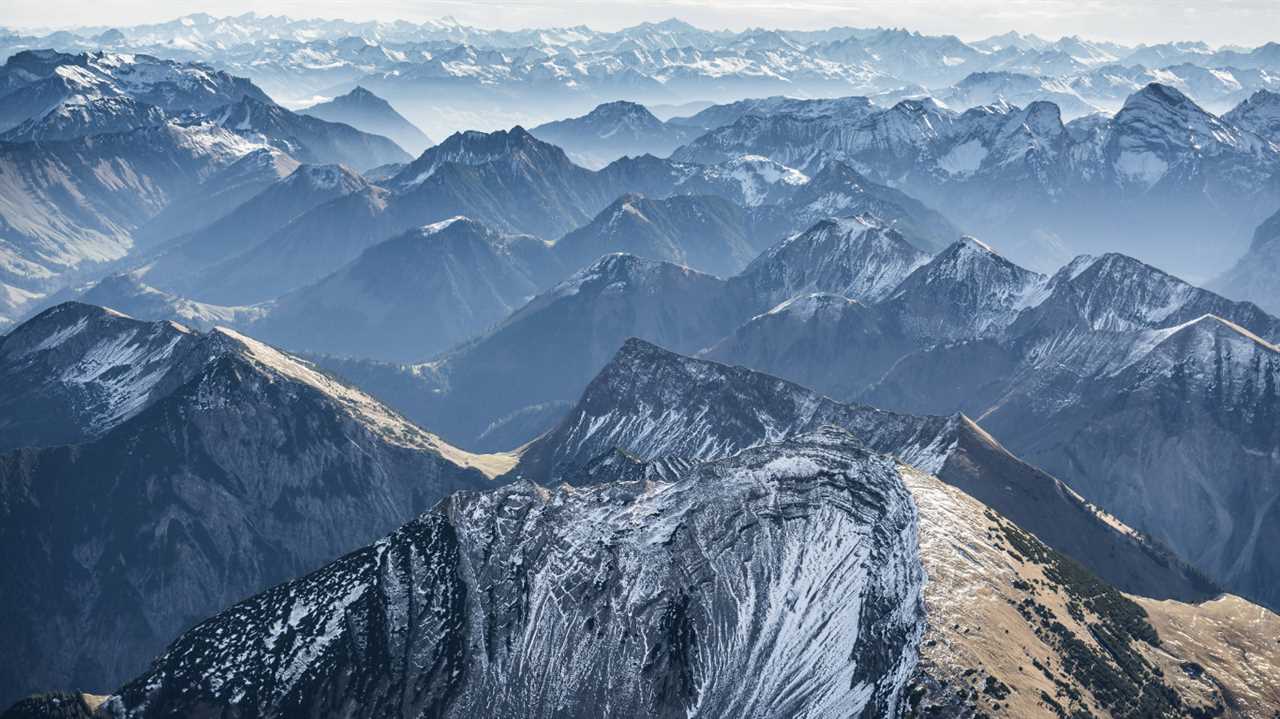 Die beeindruckende Größe der Alpen