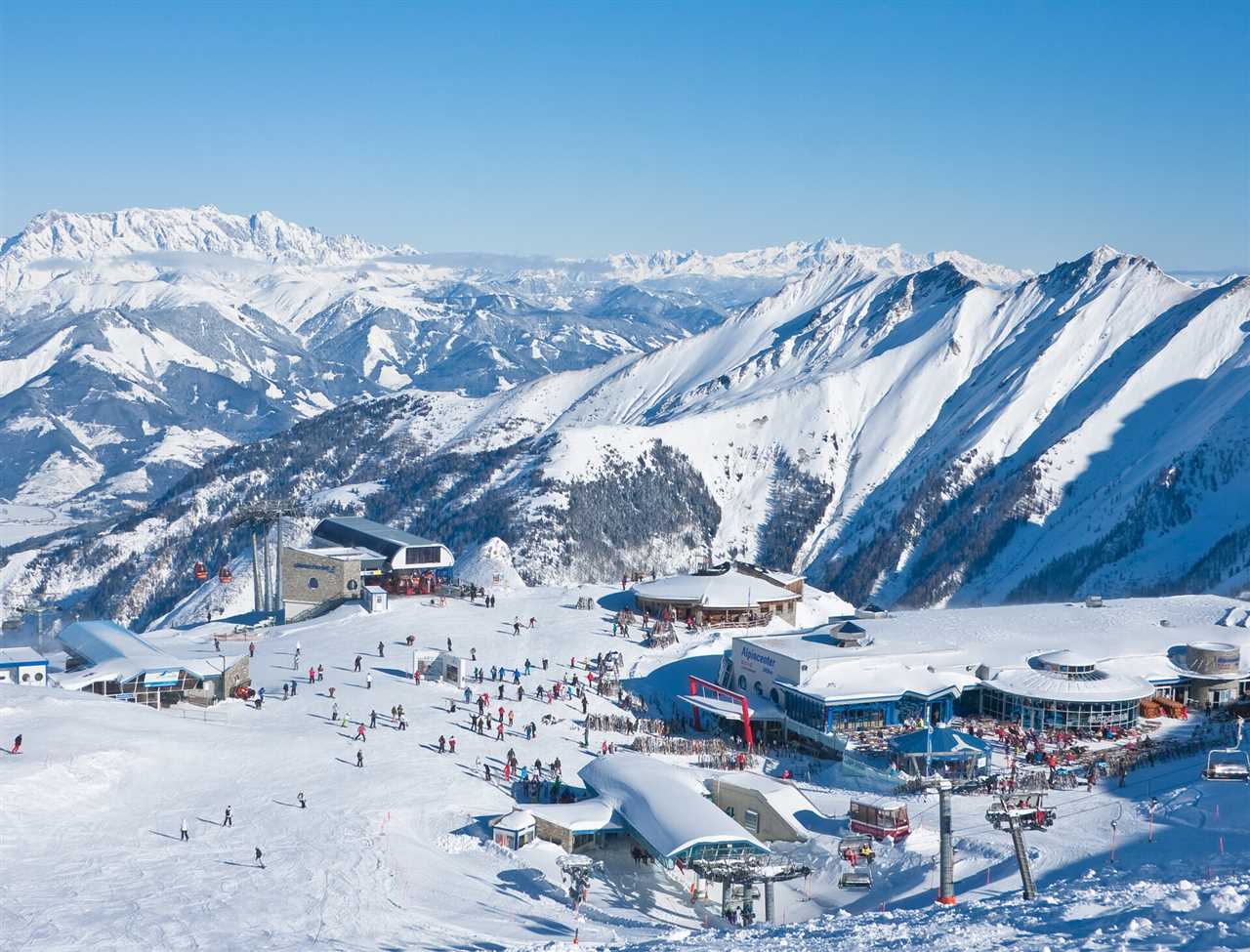 Beliebte Skigebiete in den Alpen