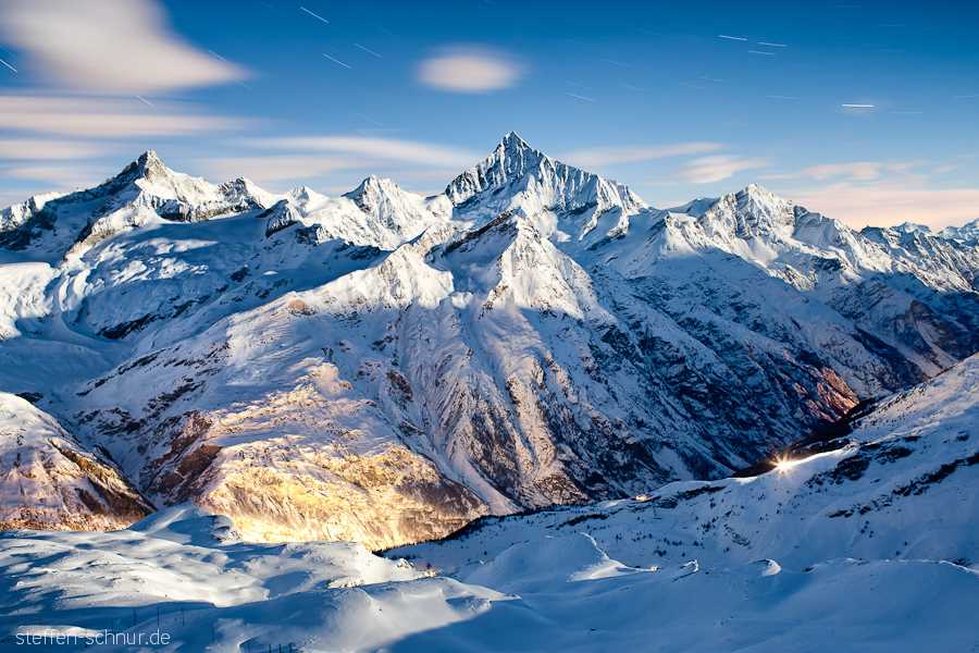 Schnee in den Schweizer Alpen