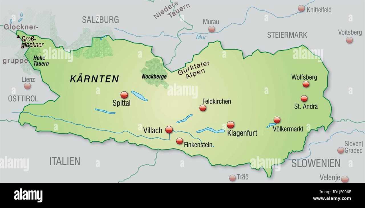 Highlights der Alpen Karte: