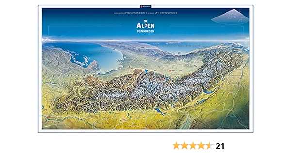 Alpen Karte Poster