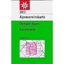 Karte Ötztaler Alpen