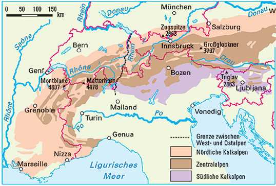 2. Die Zentralalpen